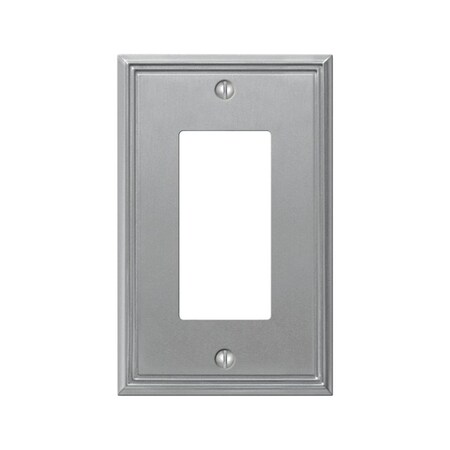 Wormhole 1 Rocker & GFCI Metal Brushed Nickel Wallplate WO3303073